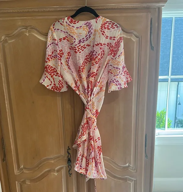 Marie Oliver Floral Wrap Dress - Image 5