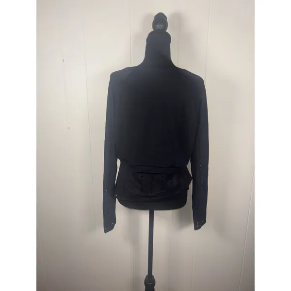 fabletics shelby long sleeve‎ top xl Black 2 In One Look - Image 2