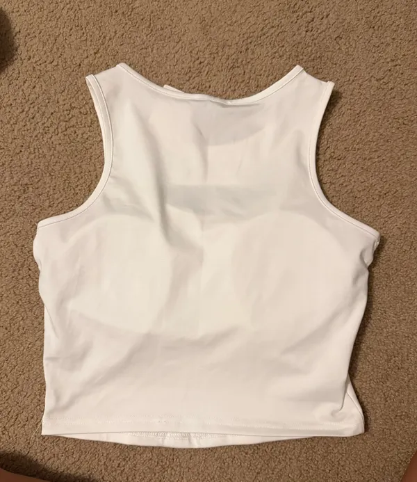 White Athletic Tank Size undefined - Image 2