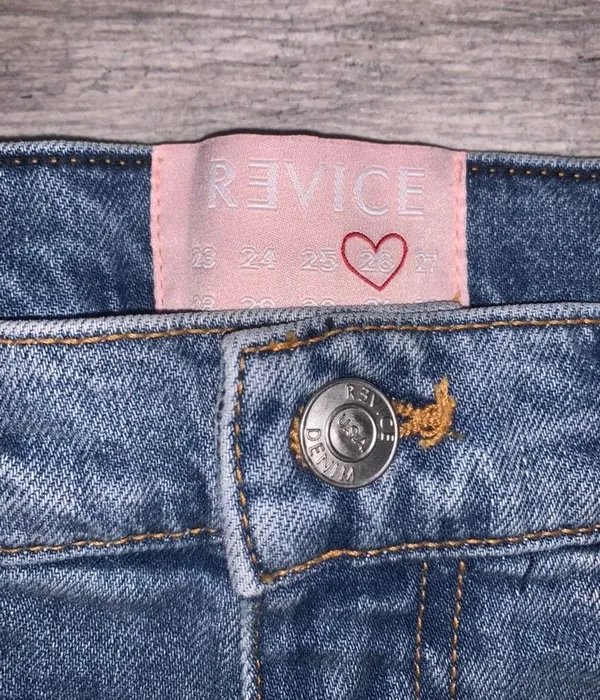 Revice High Rise Star Denim Shorts - Image 3