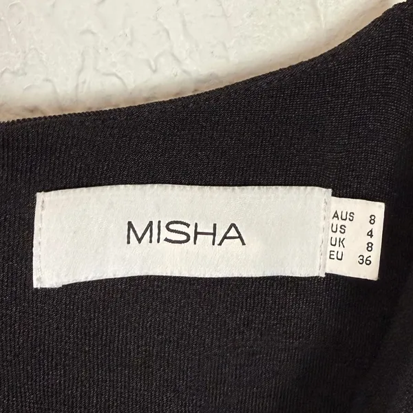 Misha Revolve Moyra Pantsuit Jumpsuit Sleeveless Eveningwear Cocktail Black 4 - Image 5