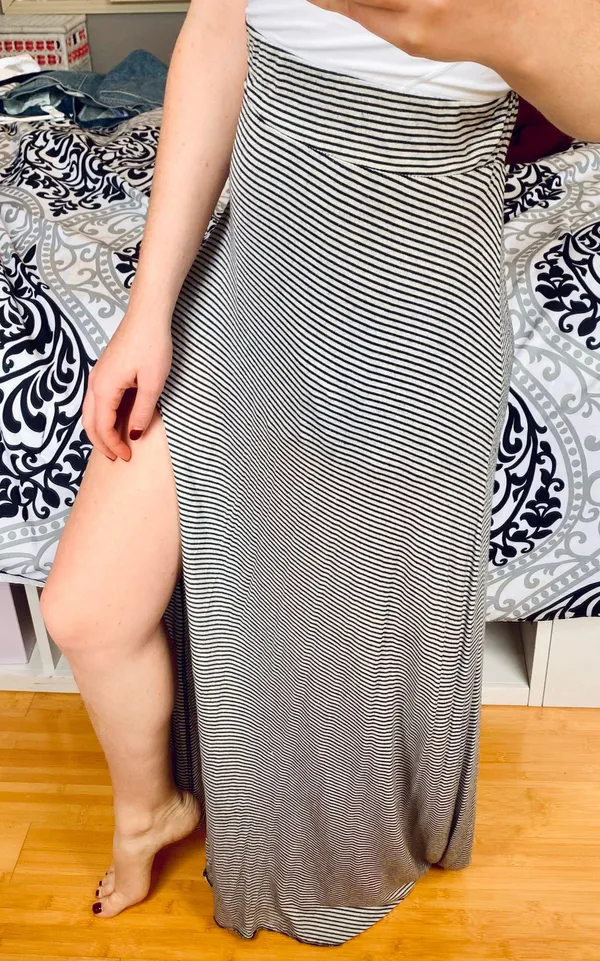 Stripped Maxi Skirt - Image 2
