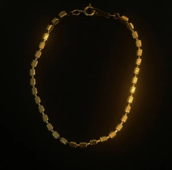 Vintage Gold Plated Tennis Bracelet - Image 3