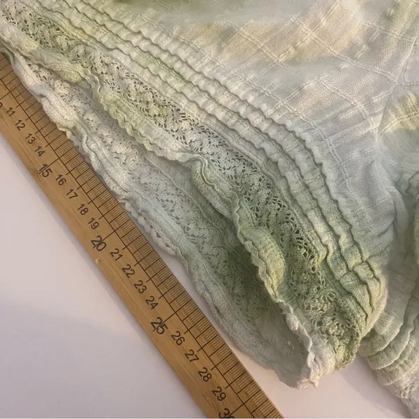Aerie Light Green Textured Romper country cowgirl‎ feminine boho festival Medium - Image 11
