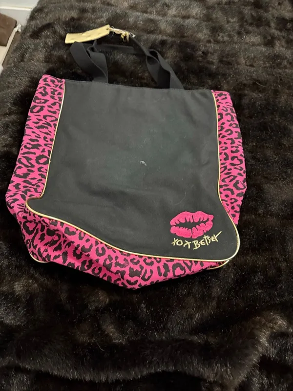 Betseyville by Betsey Johnson Tote Bag Cheetah Love 14x16 - Image 4
