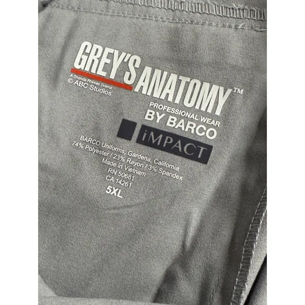 Grey's Anatomy Impact 5XL Drawstring Cargo Scrub Pants Stretch Moonstruck‎ - Image 7