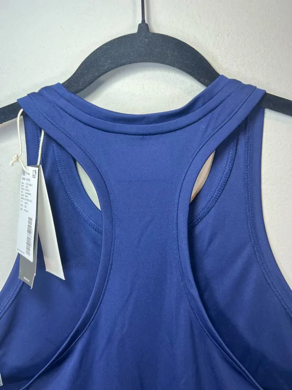Adidas Utility Singlet Tank Top Shirt Navy Blue Lightweight Running NEW Sz Small - Image 12