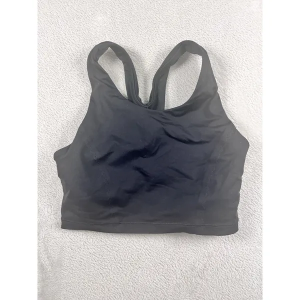 Lululemon Sports Bra Women's Size 4 black Strappy Gorpcore Workout Gym Running - Image 4