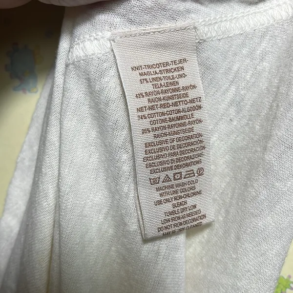 Free People Women's Meant to Be Mesh Lace Tank Top Linen Blend White Size Small‎ - Image 5