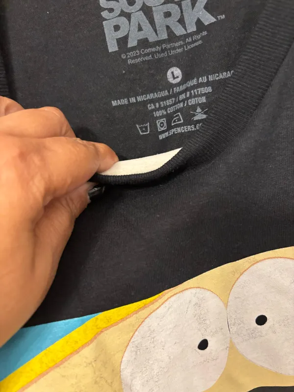 Black South Park Graphic tee Sz.L - Image 4