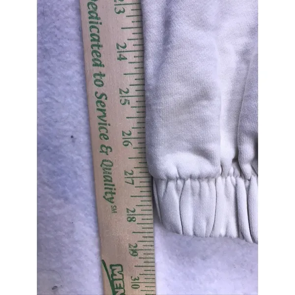 Brandy Melville Sweatpants Womens‎ One Size White Excellent Rosa Joggers Fleece - Image 6