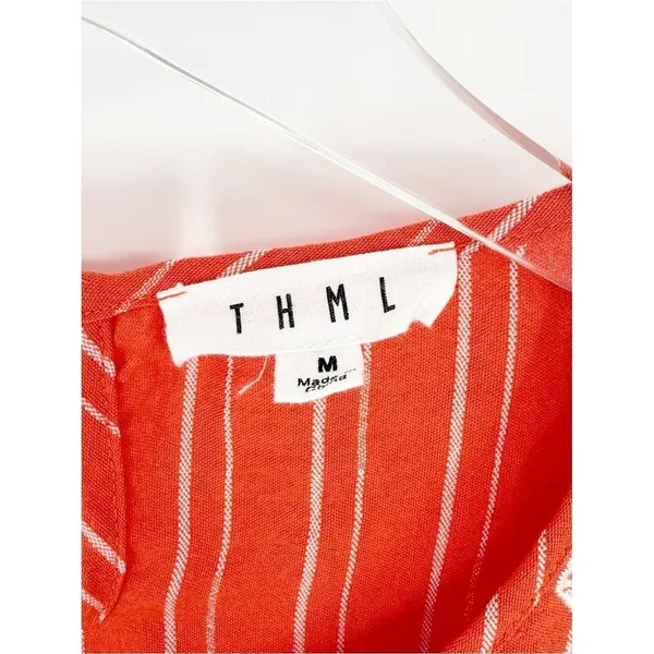 THML Embroidered Ruffle Top Women's Size M Boho Blouse‎ - Image 6