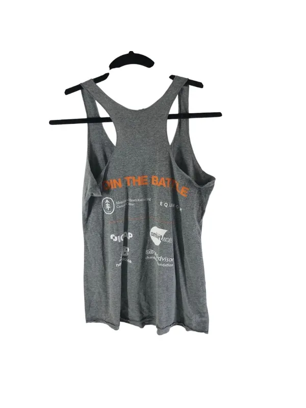New Balance Cycle For Survival Gray Racerback Tank Top Medium - Image 2