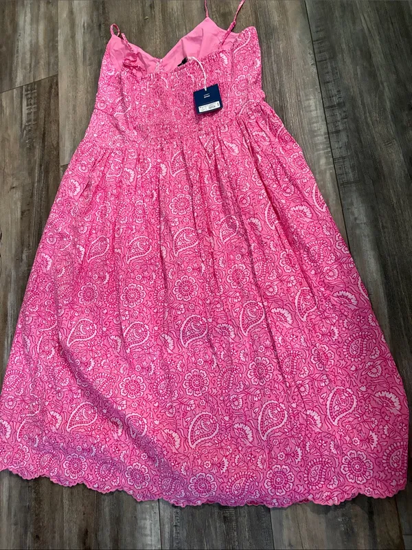 Roller Rabbit x Target Paisley Floral Drop Waist A Line Dress in Pink XL NEW - Image 8