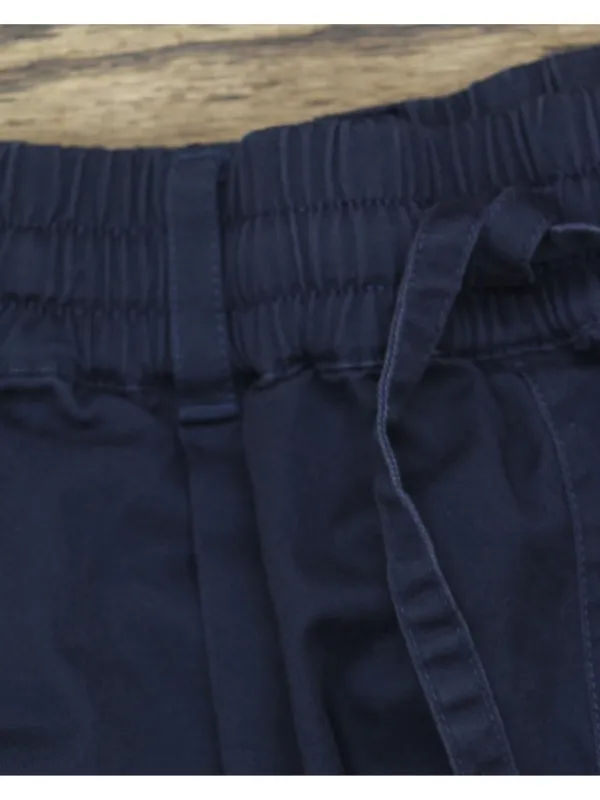Carla Rockmore Collection Twill Straight Leg Safari Pants Midnight Blue P2XS - Image 5