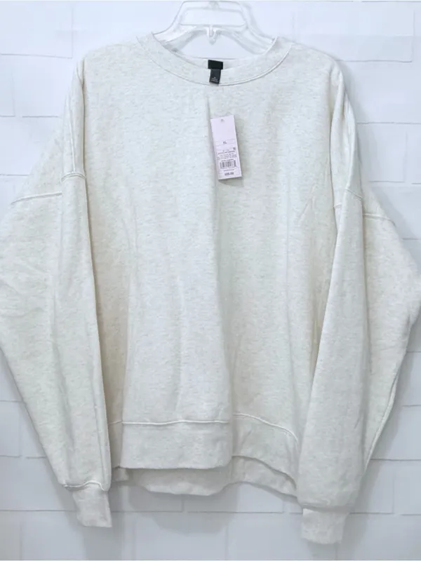 Wild Fable Women's Oversized Pullover Sweatshirt Gray Size XL NWT - Image 3