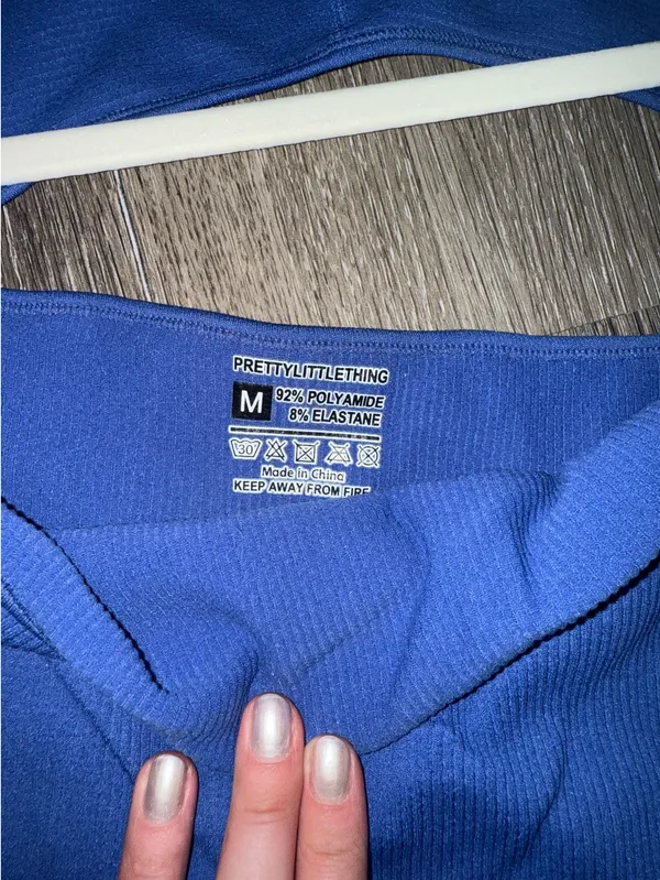 Pretty Little Thing Bodysuit Blue - Image 3