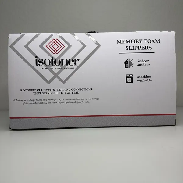 Isotoner Women’s Memory Foam Slippers Black Faux Fur Size S 6.5–7 NIB NEW In Box - Image 3