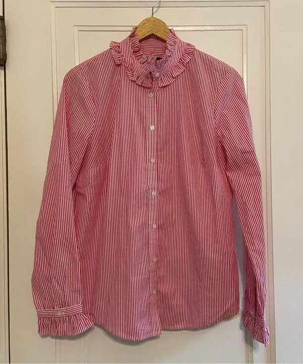 J. Crew Ruffleneck Classic Boy Fit button down shirt - Image 2