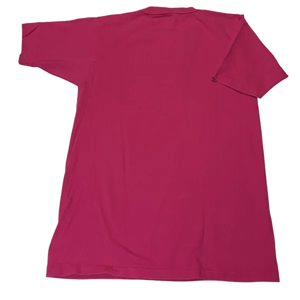Disney Micky Mouse Henley Tee‎ Shirt Pink Single Stitch Size S/M - Image 4