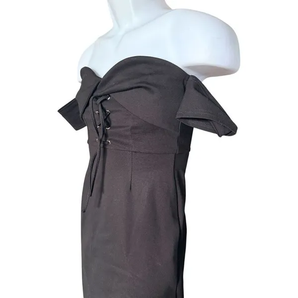 New Womens Astr The Label Black Bodycon Corset Stunning Evening Dress - Sz S - Image 4