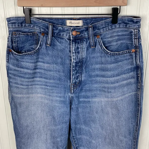 Madewell Rigid Stovepipe Jeans in Portsmouth Wash Women's Size 31 AJ206 Cotton - Image 4