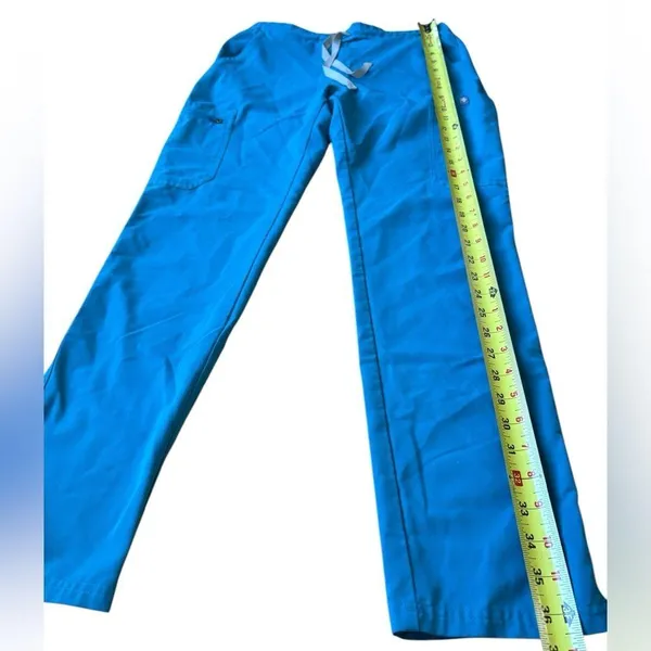 FIGS Teal Yola Scrub Bottoms Womens Size XS - Image 8