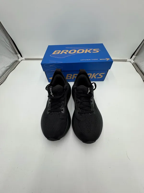 Brooks Glycerin 22 Womens Running Shoes Size 6.5 B Black Black Ebony With Box - Image 3