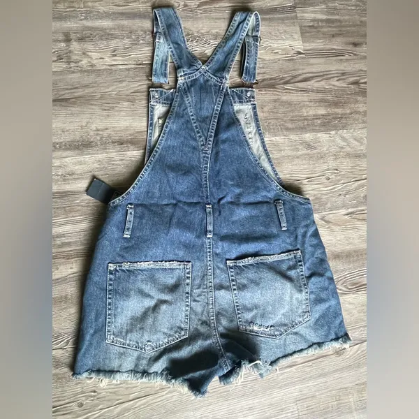 Abercrombie & Fitch Light Blue Women's Denim Overalls - Image 3