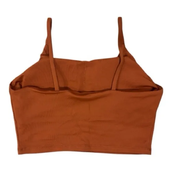 Orange Padded Bralette Sports Bra Size Large NWT - Image 2