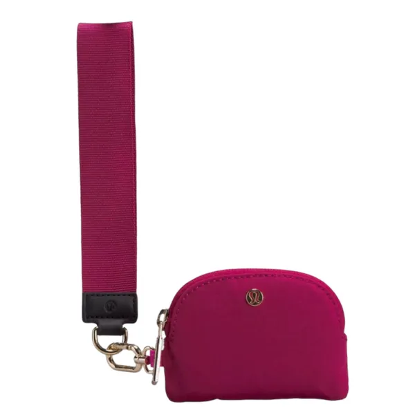 Lululemon Dual Pouch Wristlet Sonic Pink/Pomegranate/Black - Image 2