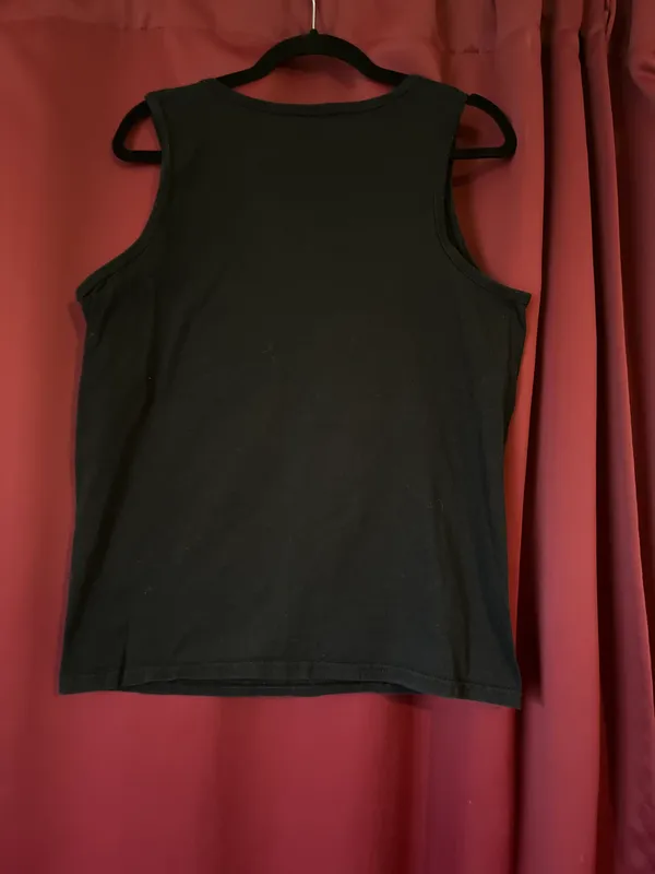 Patriotic Tank Top Black Size L - Image 2