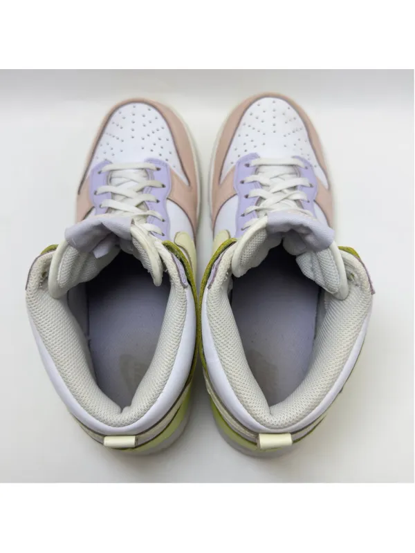 Women's Nike Dunk High Sneakers Size 9.5 White Yellow Pink Purple DD1869-108 - Image 12