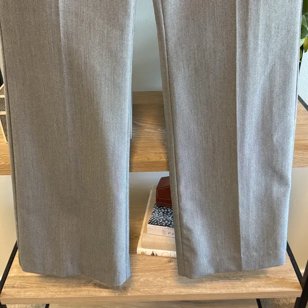 Express Editor Mid-Rise Black & White Jacquard Woven Career Dress Pant Trouser 4 - Image 3
