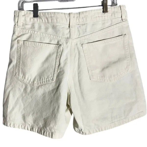 Zara White Denim Shorts | Women's Size 6 - Image 3