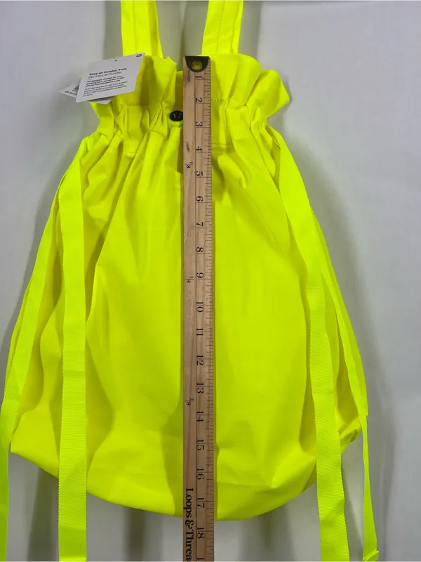 lululemon Easy As Sunday Tote 19L Highlight Yellow Neon NWT - Image 13