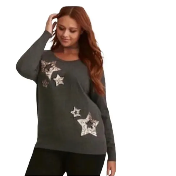 Torrid Pull over sweater SZ 0 12/L - Image 2