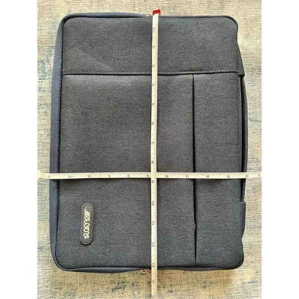 Mosiso Blue Laptop Ipad Zippered Sleeve Bag with Carry Handle - Image 6