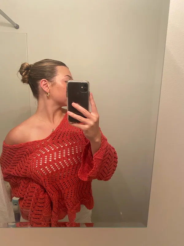 Loose Knit American Eagle Sweater - Image 3