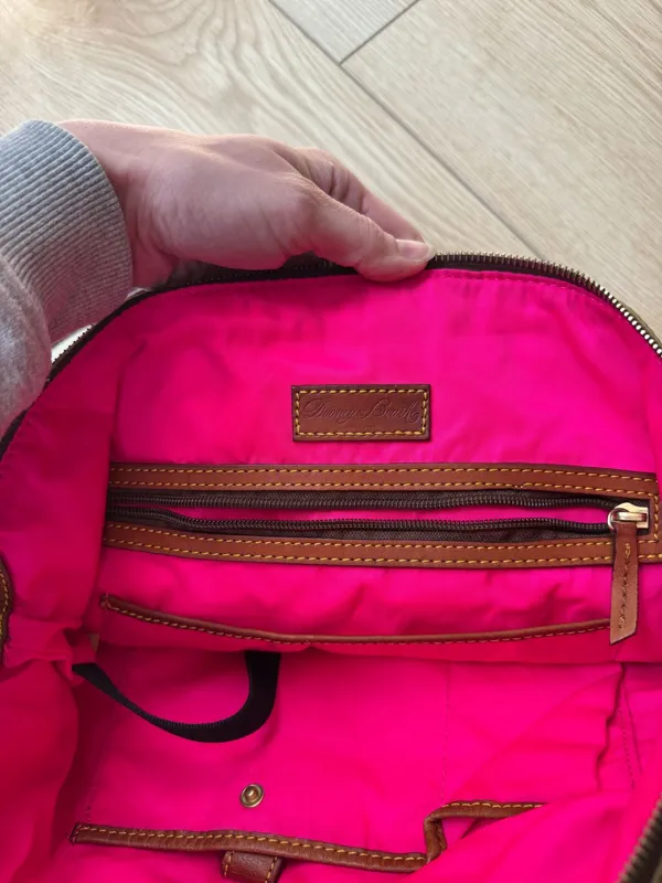 Dooney & Bourke Crossbody Nylon Leather Large Bag - Image 9