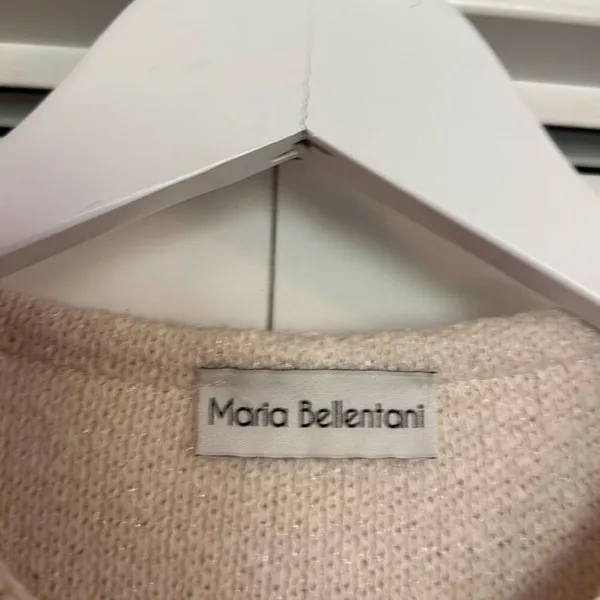 Maria Bellentani ladylike gold button cardigan sweater small - Image 4