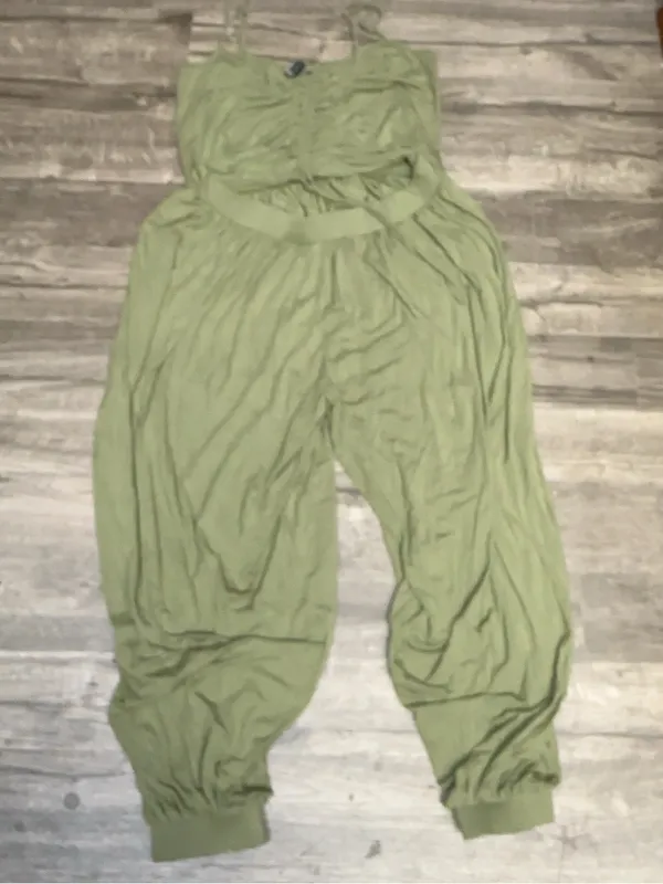 NWT Fashion to Figure Olive Cutout Harem Jumpsuit Plus Size 1 14/16 - Image 3
