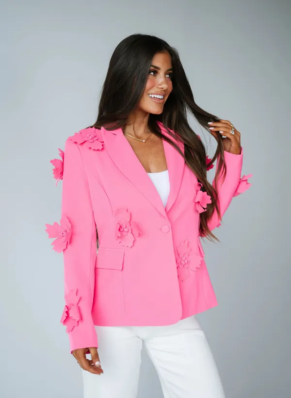 These Three Boutique Pink Blazer - Image 3