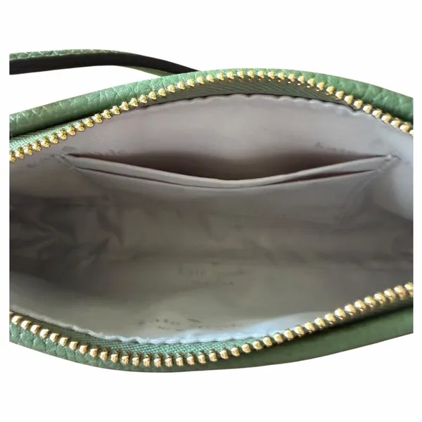 Kate Spade Kayla KM148 Woven Leather Convertible Shoulder Bag Cedar Green NWOT - Image 11
