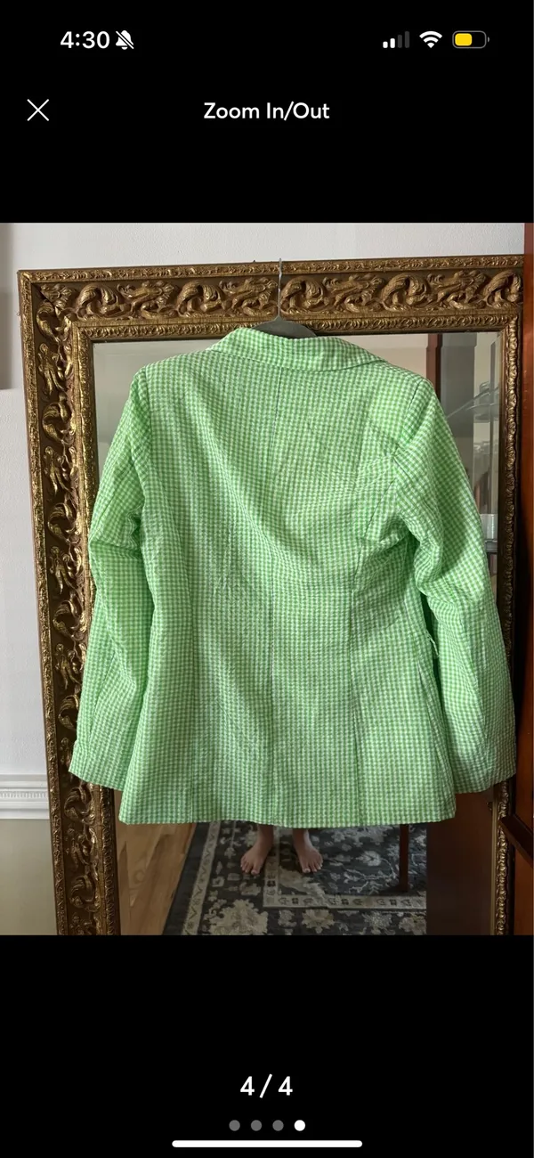 Anthropologie Charlie holiday checkered blazer - Image 4