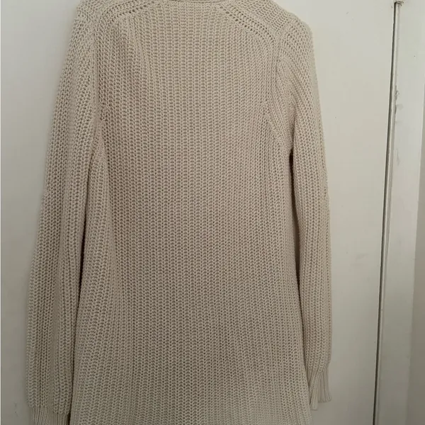 Andrea Jovine Cream Knit Cardigan - Image 13