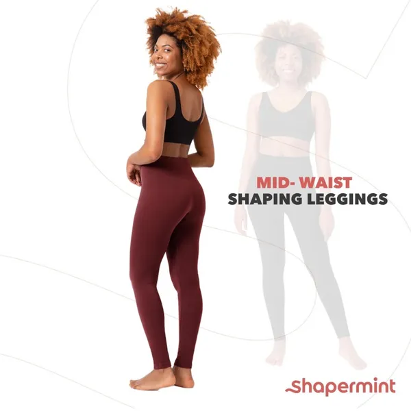 NWT‎ Shapermint Essentials Seamless Comfort Mid-Waist Shaping Leggings - Image 3