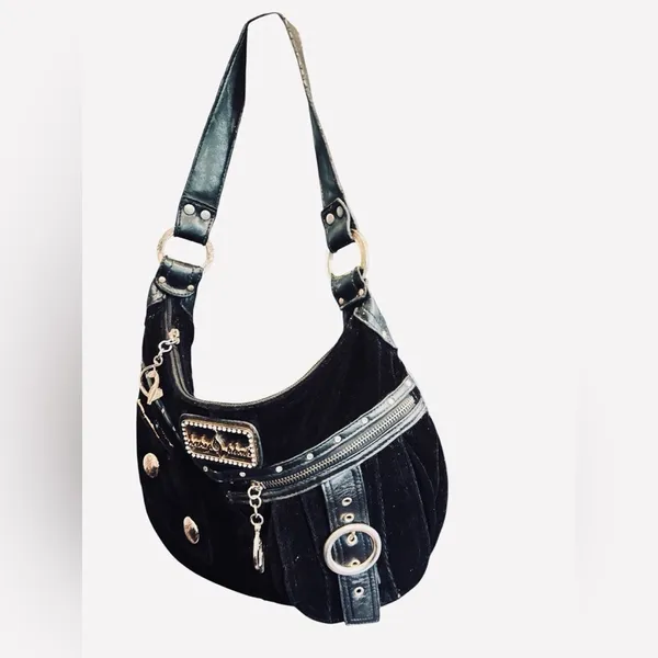 Baby Phat Vintage Y2K Suede Bag - Image 4