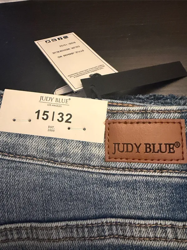 Judy Blue Charlotte Tummy Control Release Hem Flare Jeans Size 32 - Image 6