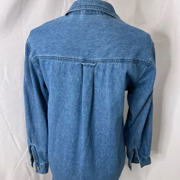 Vintage Bobbie brooks denim chambray embroidered shirt - Image 10